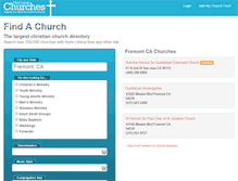 Tablet Screenshot of findlocalchurches.com